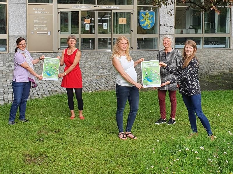 Steuerungsgruppe Fairtrade-Landkreis Ravensburg zur Bewerbung der Nachhaltigen Stadtrallyes