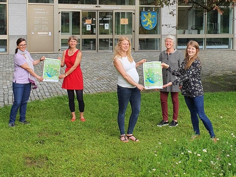 Nachhaltige Digitale Stadtrallyes Steuerungsgruppe Fairtrade-Landkreis Ravensburg zur Bewerbung der Nachhaltigen Stadtrallyes