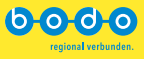 Bodo-Logo mit der Unterschrift: regional verbunden